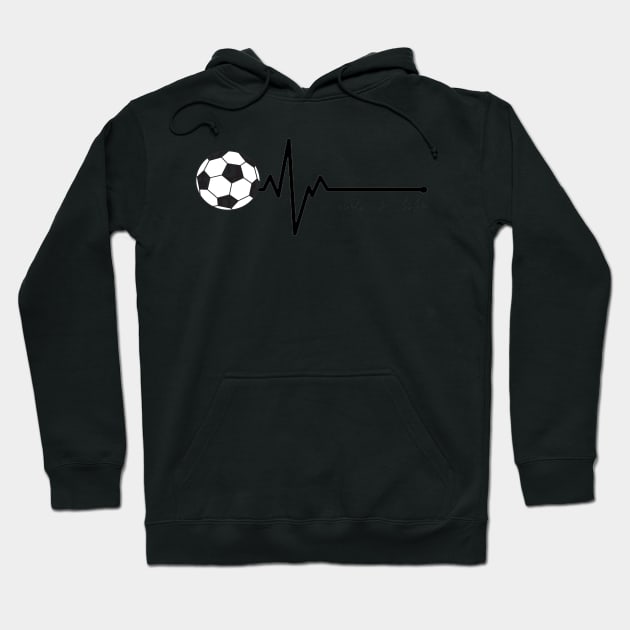 Soccer Heartbeat Soccer is Life Hoodie by StacysCellar